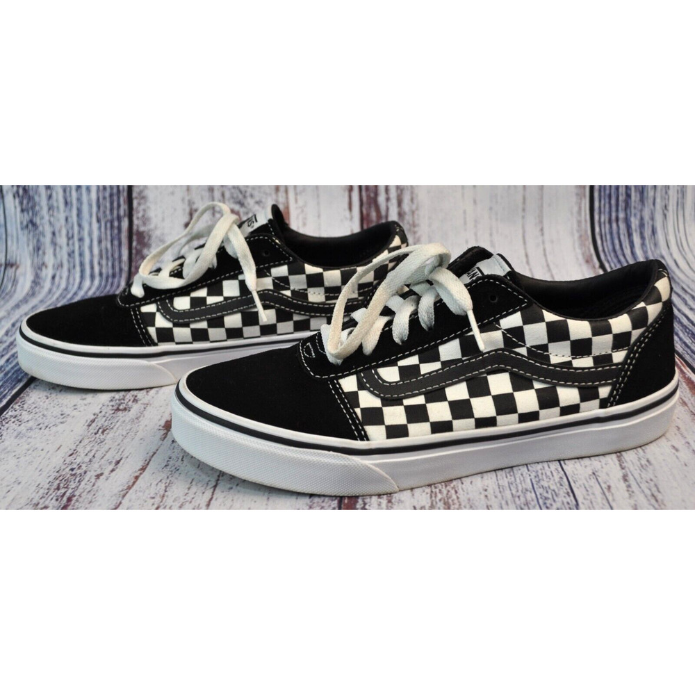 Vans Old Skol Wall US Men's Youth Size US 5 Black White Checker Shoes 700514 - Picture 2 of 8